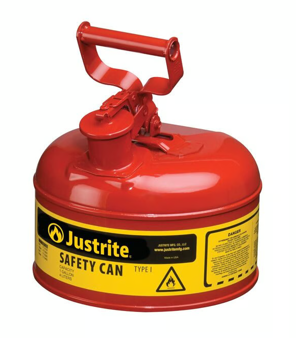 Justrite 7110100Z 4 Litre Kırmızı Çelik Emniyetli Kap