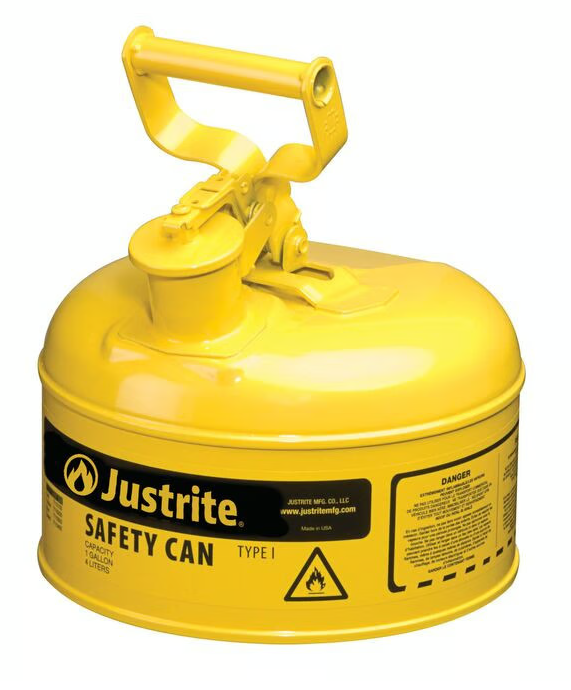 Justrite 7110200Z 4 Litre Sarı Çelik  Emniyetli Kap