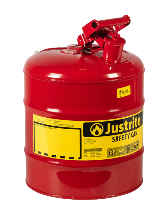 Justrite 7150100Z 19 Litre Kırmızı Çelik Emniyetli Kap