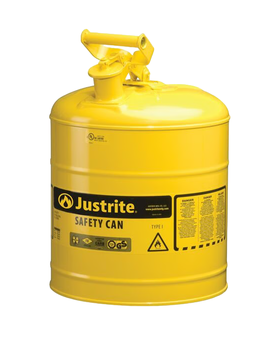 Justrite 7150200Z 19 Litre Sarı Çelik Emniyetli Kap