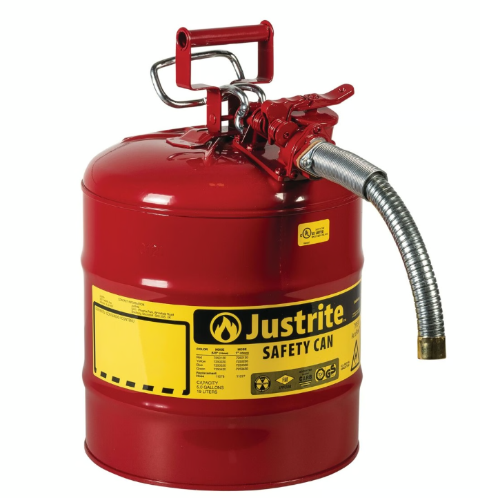 Justrite 7250130Z 19 Litre Çelik Emniyetli Kap