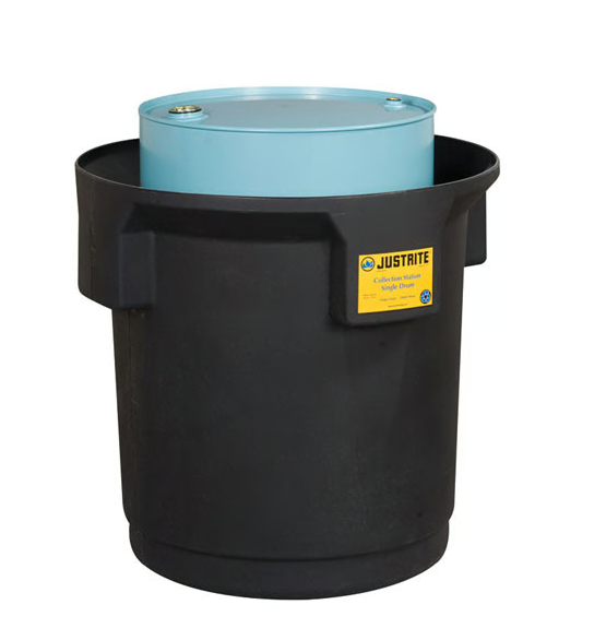 Justrite 28685 250 Litre Galonluk Varil için Tek Varil Toplama Merkezi EcoPolyBlend™